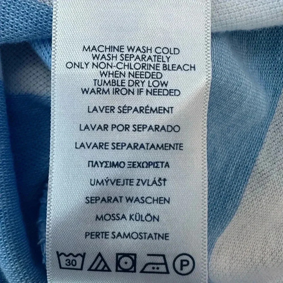 Y2K Chaps EST. 1978 Flag Polo Shirt Men’s Size Large - Picture 4 of 6